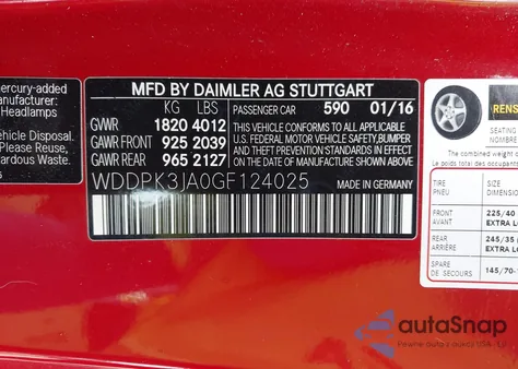 2016 Mercedes-Benz Slk 300 z USA, uszkodzony, nr VIN WDDPK3JA0GF124025